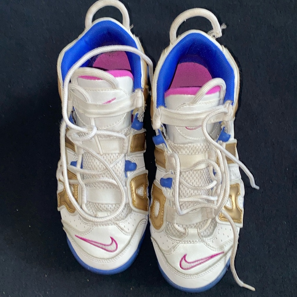 Nike Tan and White Sneakers Modern Design